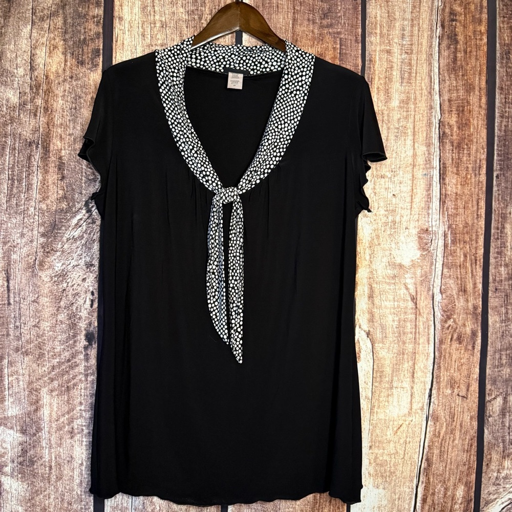 Perceptions blouse short sleeve 2X